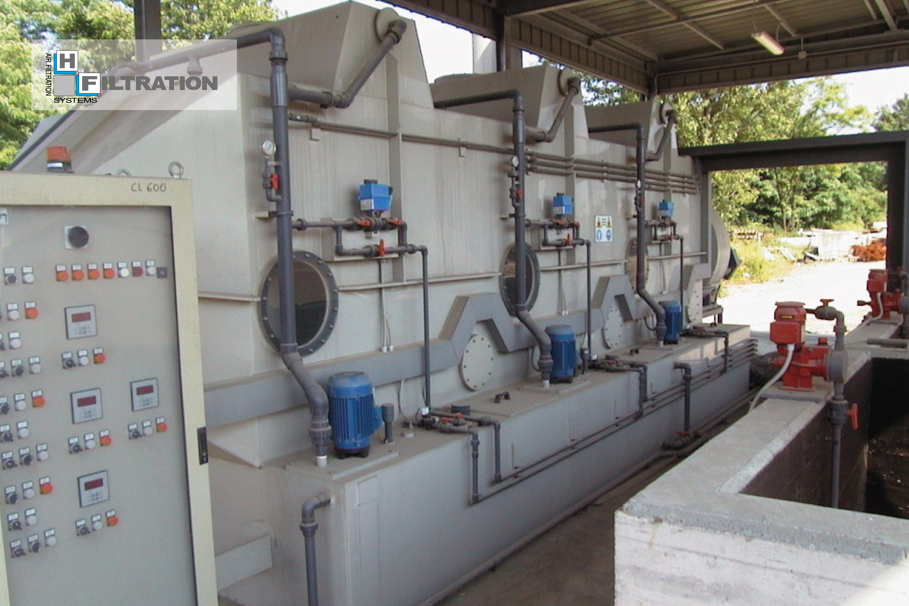 Torre de lavado SCRUBBER para el tratamiento eficiente de gases y vapores contaminantes. torre de lavado scrubber para la reduccion de cov hf group